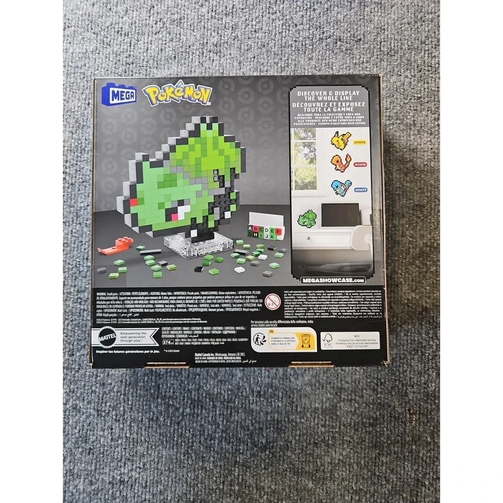 MEGA Pokemon Bulbasaur Building Pixel Art Toy Kit 374 pc. New In Box.‎ CB